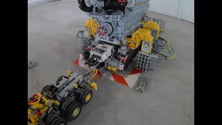 Lego Technic MOC 782087539673232 Transport of a heavy Marine Engine by Legolaus [upl. by Aieka328]