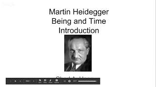 Martin Heidegger Being and Time Lecture Introduction Exposition of Question of Meaning of Being [upl. by Ecnatsnok438]