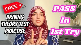 How to pass UK Driving Theory Test in First attempt😎  FREE DVSA Theory Test Practise✌️ [upl. by Lowenstein562]