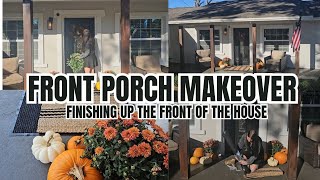 Small home makeover FINISHING the porch Day in the life vlog [upl. by O'Malley304]