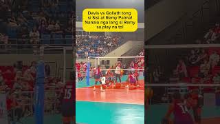 David vs Goliath tong si Sisi at Remy chocomucho petrogazzangels sisirondina remypalma pvl fyp [upl. by Asirrak]