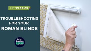 Troubleshooting For Your Roman Blinds  Just Fabrics [upl. by Hunley]