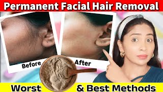 10 Worst to Best Facial Hair Removal Methods For Women At Home Permanent Hair Removal Techniques [upl. by Ahsat654]