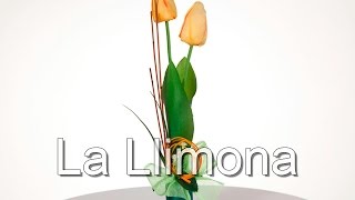 Arreglos florales  Arreglo floral tulipanes artificiales amarillos 31  La Llimona [upl. by Ludwog]