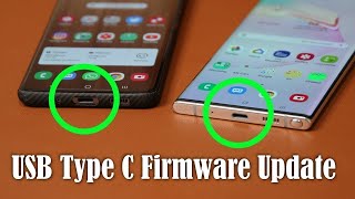 Samsung Galaxy Smartphones Get a USB Type C Firmware Update [upl. by Annaliese]