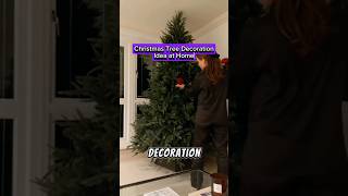 Christmas Tree Decoration Idea at Home 🏡 christmas christmasdecorations christmasdecor diy [upl. by Einniw]