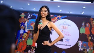 Della Desais introduction at Miss India 2019 Gujarat auditions [upl. by Lewap]