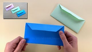 Origami Briefumschlag basteln mit Papier  Origami Brief falten mit DIN A4  DIY Geschenkverpackung [upl. by Inol]