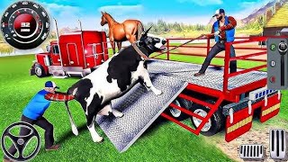 Farm Animal Truck Transport Simulator  RealCargo Truck Zoo Transporter Driving  Android GamePlay [upl. by Tonl]