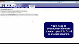 IPUMS CSV Formatting Tutorial [upl. by Annahs397]