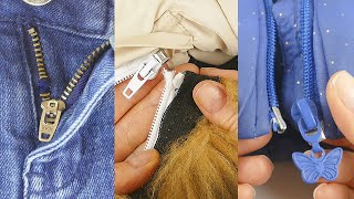 4 Tips to Fix a Broken Zipper  Repair a zipper even if you are not a tailor [upl. by Celin]