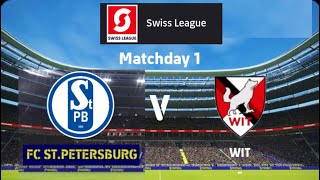 FC STPETERSBURG vs FC WINTERTHUR RW SWISS LEAGUE OCTOBER’24 [upl. by Nissie]