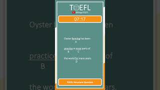 TOEFL Grammar Practice 284  Written Expression Questions Passive Voice  Past Participle [upl. by Rosenberg]