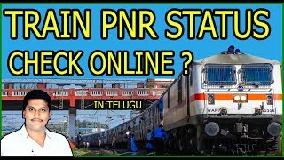 HOW TO CHECK IRCTC TRAIN PNR STATUS ENQUIRY LIVE ONLINE IN TELUGU [upl. by Rhodia245]