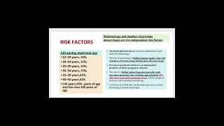 Recurrent pregnancy lossage related risk of miscarriage mrcog [upl. by Lieberman]