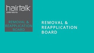 The hairtalk Removal amp Reapplication Board for hair extensions [upl. by Euqinimod34]