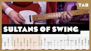 Dire Straits  Sultans of Swing  Guitar Tab  Lesson  Cover  Tutorial [upl. by Enimassej]