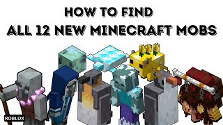 How To Find All 12 New Mobs in Find The Minecraft Mobs  Roblox [upl. by Ik]