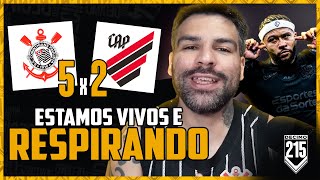 MEMPHIS CACETOU VITÓRIA IMPORTANTE E FRAMIENGU  CORINTHIANS 5X2 ATLÉTICO PARANAENSE [upl. by Anirac369]