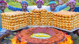 PAV BHAJI  Mumbai Special Street Food Recipe Cooking In Village  Butter Pav Bhaji Recipe [upl. by Mike936]