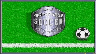 Microprose Soccer gameplay PC Game 1988 [upl. by Hazem507]