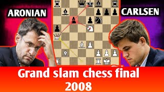 Magnus Carlsen vs Levon Aronian🔥Grand slam chess final 2008Chess Talk Bangla [upl. by Gnivri]