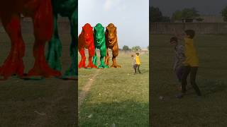 Big dinosaur chase jurassic part 165 dinosaur jurassicworld trending vfxshorts dino [upl. by Anuqahs872]