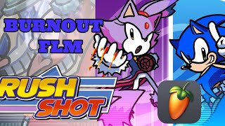 FNF Burnout Sonic and Blaze Mix but I made an FLM of it  Sonic Rush Shot Mod [upl. by Llertram]