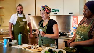 How to run vegan community cooking classes  Global Plant Kitchens [upl. by Ciredec278]