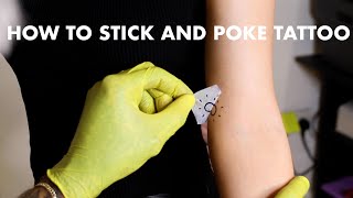 HOW TO STICK AND POKE TUTORIAL WITH EUROPEANSON420 [upl. by Arutak728]