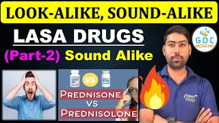 LASA Drugs किसे कहते हैं  Look Alike Sound Alike Drugs  LASA Drugs Part2 Look Alike drugs LASA 😍 [upl. by Fillender]