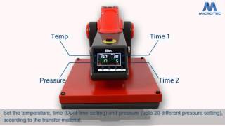 Microtec Electric Heat Press Transfer Test [upl. by Geilich]