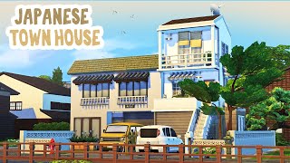 Japanese Townhouse 🍵  The Sims 4 Speed Build [upl. by Sandberg102]