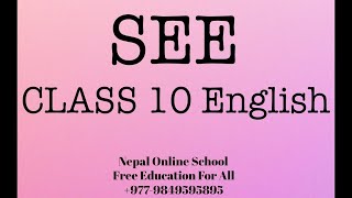 Unit 10  Class 10 English  SEE Online English Class  Describing Events  Class 10 English  SEE [upl. by Flavian]