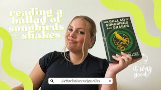 finally reading a ballad of songbirds  snakes 🐍🕊 with spoilers  readingvlog authortube [upl. by Nnaylrebmik543]