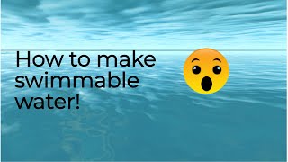 How to make swimmable water in roblox studio [upl. by Elehcin426]