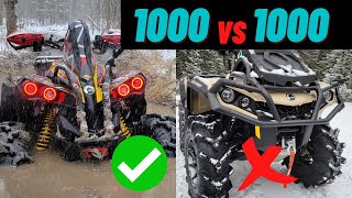 Top 5 Reasons Why You WANT A Can Am Renegade 1000 XMR vs Outlander 1000 XMR [upl. by Atiner131]