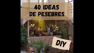 🎄40 Ideas increíbles de Pesebres de Navidad [upl. by Laney]