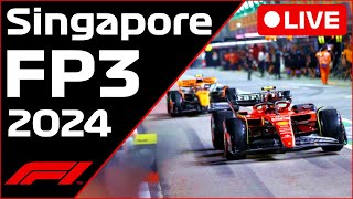 🔴F1 LIVE  Singapore GP FP3  Commentary  Live Timing [upl. by Dnob]