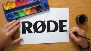 How to draw the RODE logo [upl. by Nadab]