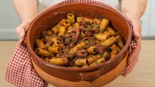 Pasta al ragù di polpo che si scioglie in bocca – Una ricetta superlativa [upl. by Ziladnerb]