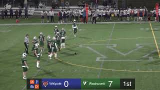 Walpole Varsity Football vs Wachusett Regional [upl. by Gravante]