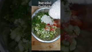 Easy salad  koshimbir food easyrecipe salad recipe cookingchannel cooking indianfood foodie [upl. by Asilec]