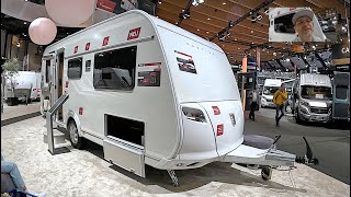 Tabbert Pantiga 490 E all new model caravan travel trailer camper walkaround and interior CMT A1784 [upl. by Nilcaj]