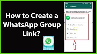 How to Create a WhatsApp Group Link [upl. by Iadrahc371]