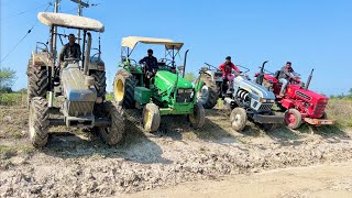 Tractor Jump in Canal  New Holland 3630 4wd  Mahindra 275 Di Xp Plus  Eicher 485  John Deere [upl. by Malachi]