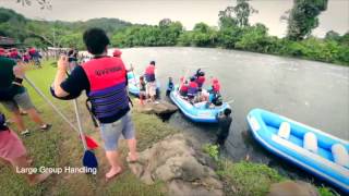 RIVERBUG Kiulu River White Water Rafting Borneo Sabah Malaysia [upl. by Beilul]