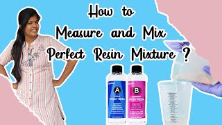 How to Mix And Measure Resin And Hardner Resin Tips and Tricks in tamil Resin art in Tamil [upl. by Tindall]