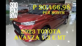 2023 Toyota Avanza 13 E MT Review Downpayment amp Monthly [upl. by Dnomal]