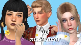 Townie Makeovers 💕 BFFs House 💕  The Sims 4 CAS [upl. by Darton530]